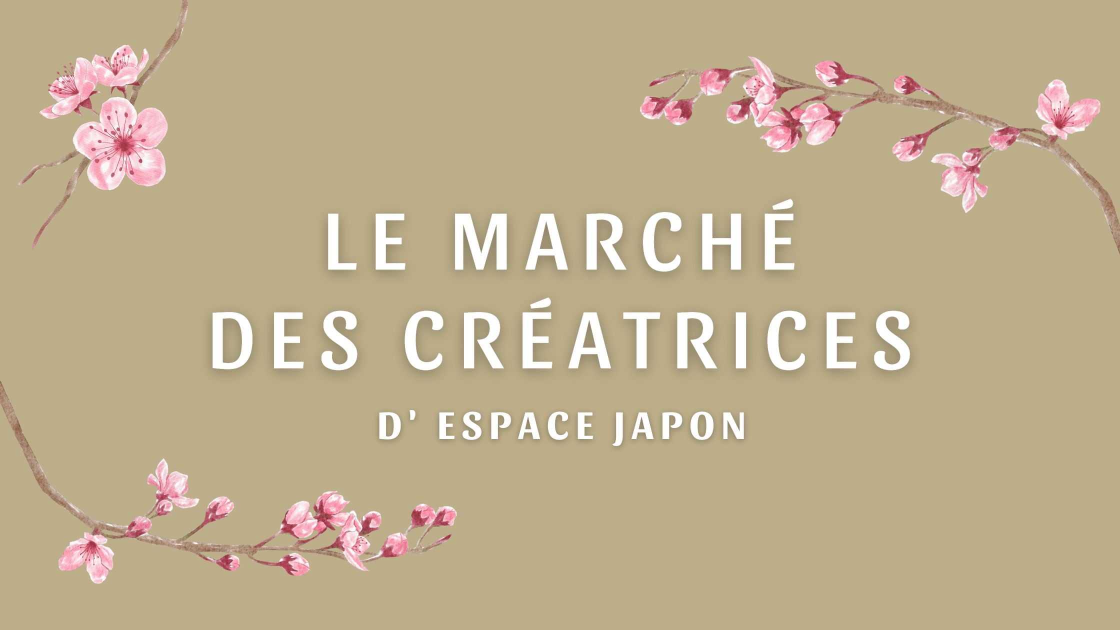 Le Marché des créatrices d'Espace Japon | Du 1er au 15 avril 2023