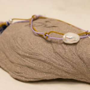 Bracelet Keshi avec perle d'eau douce