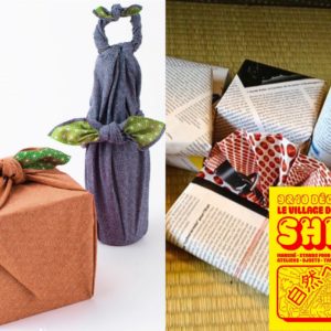 Village de Noël japonais SHIZEN (Cité Fertile, Pantin) | Atelier paquet-cadeaux à la japonaise