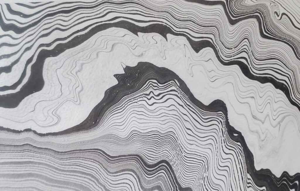 suminagashi encre japonais zen méditation