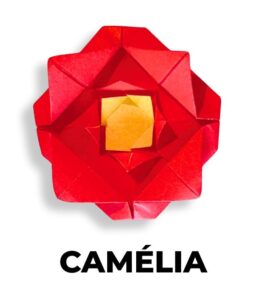 origami camélia