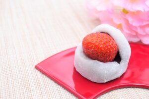 mochi daifuku ichigo pâtisserie japonaise