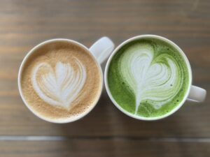 matcha latte thé japonais