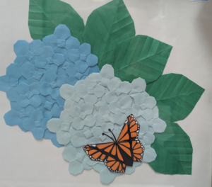 origami hortensia