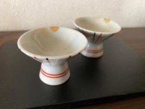 2verres à saké kintsugi