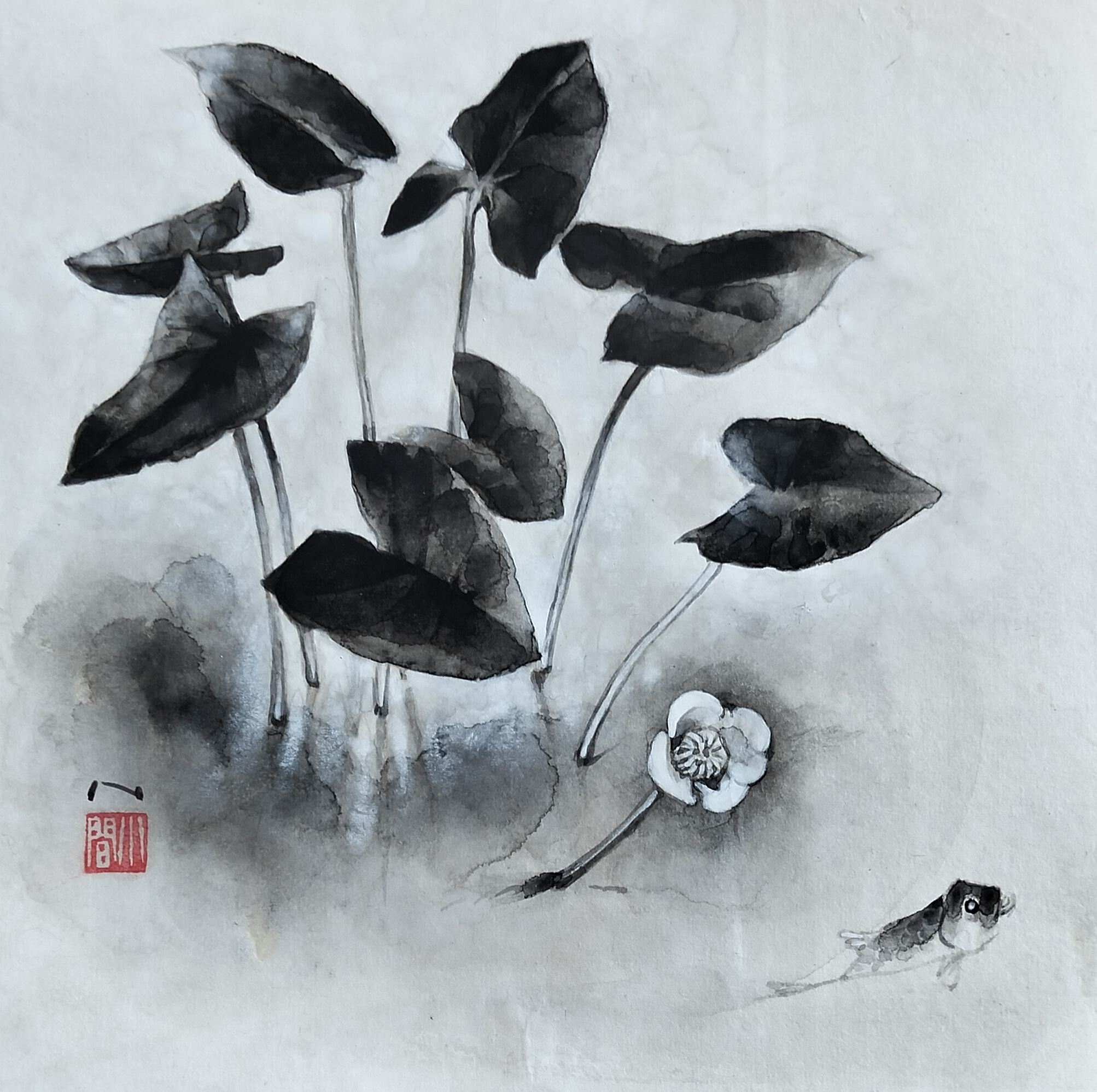 Petits dessins réalisés à l’encre de chine
