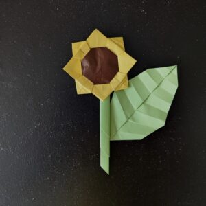 origami himawari tournesol