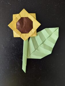 origami himawari tournesol
