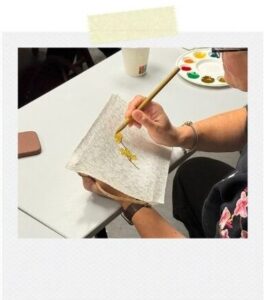 peinture sur soie